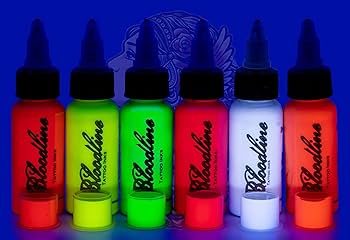 Amazon.co.jp: Bloodline タトゥーインク ブラックライト UV 6色
